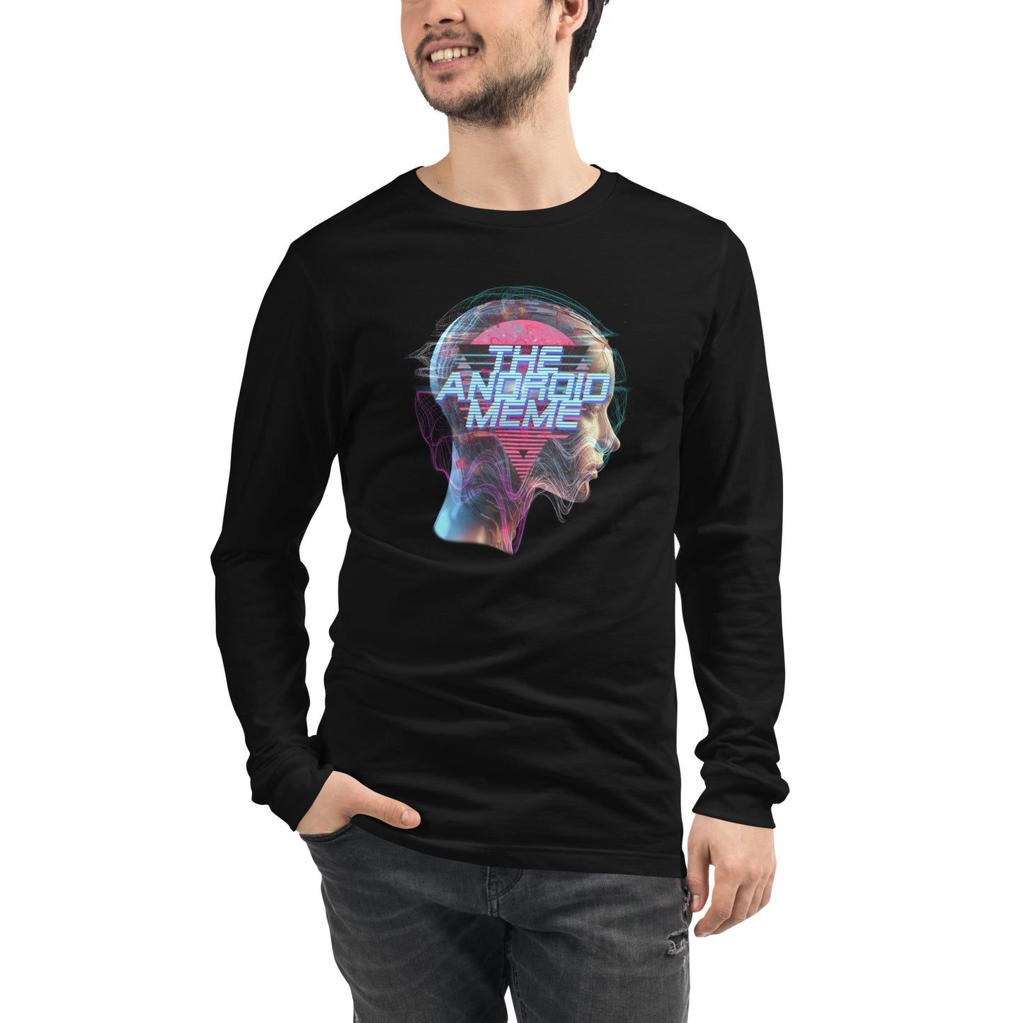 AI Mind Meme Unisex Long Sleeve Tee